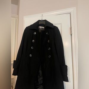 Kenneth Cole Black Pea Coat